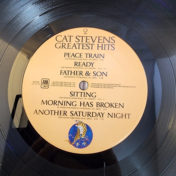 1975 Cat Steven's Greatest Hits Includes Full Color Poster Lyric Sheet - Picture 10 of 14